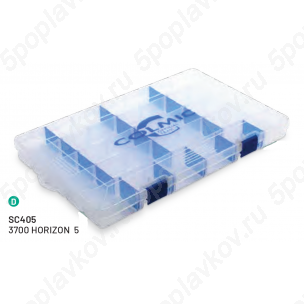 Коробка пластиковая Colmic 3700 Horizon-5 (H. 3,5cm)