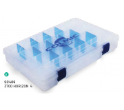 Коробка пластиковая Colmic 3700 Horizon-4 (H. 4,7cm)