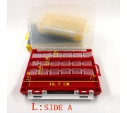 Коробка для приманок двухсторонняя L, 20.5*14.5*4 см.