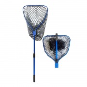 Подсачек с силиконовой сеткой, телескопический, 52*50 см.