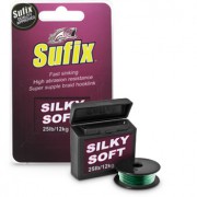 Поводковый материал плетёный карповый Sufix Silky Soft Green зелёный (20 м)
