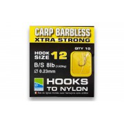 Поводки Preston Carp Barbless Extra Strong Hooks To Nylon