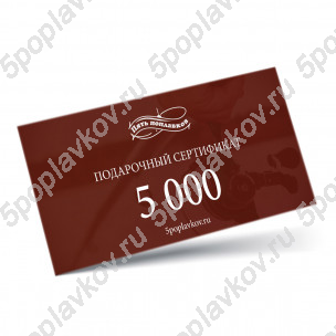 Подарочный сертификат номиналом 5000 руб.