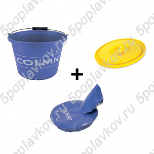 Пластиковое ведро для прикормки Colmic Secchi (17 л) + Мягкая + пластиковая крышка